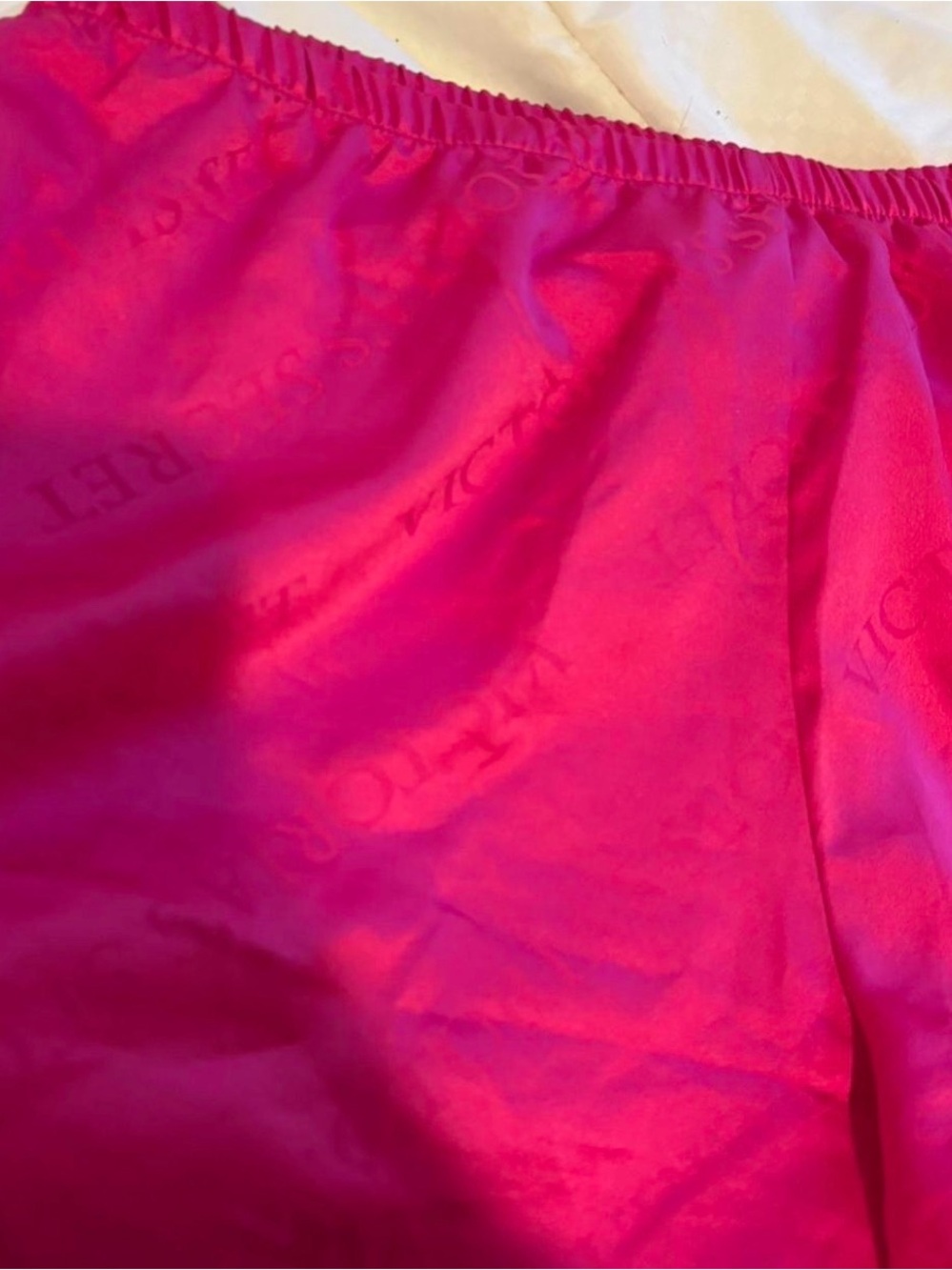 Pink victoria’s secret silk sleep shorts - Picture 2 of 3